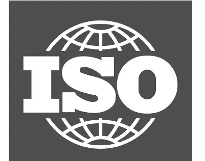 ISO certification logo for international quality management standards compliance.